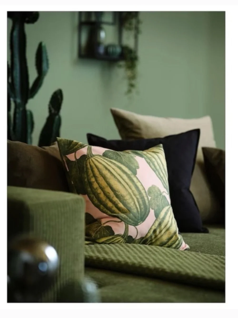 Ikea PARKSALLAT Cushion Covers, Watermelon Print in 100 % cotton, Set of 2